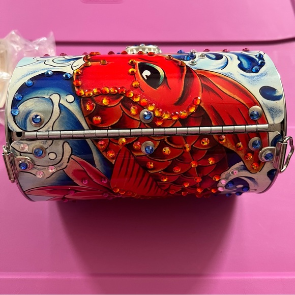 Little Earth Koi w/Swarovski crystals crossbody - Picture 4 of 6